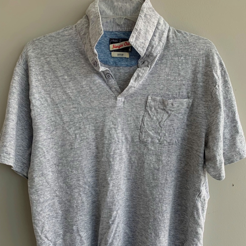 Johnnie O Hangin Out Collared Shirt- Medium